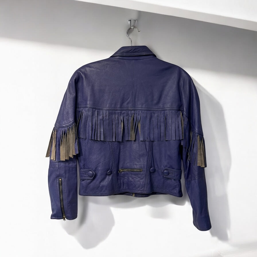 80’s Fringe Leather jacket