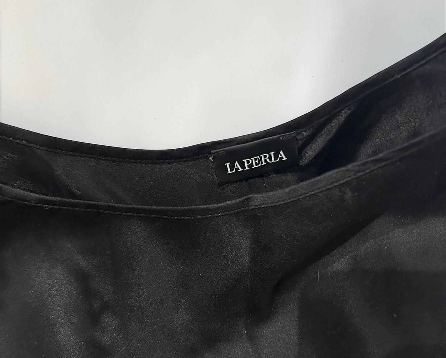La Perla 100% Silk Black Slip Dress