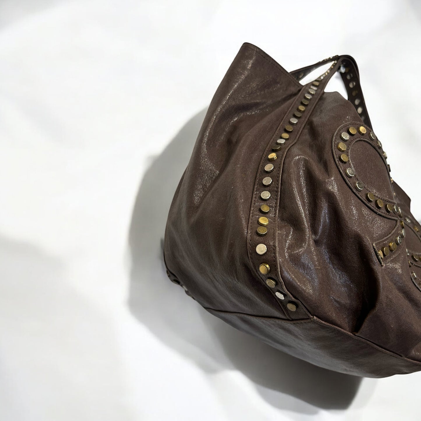 Y2K Faux Leather Hobo Bag
