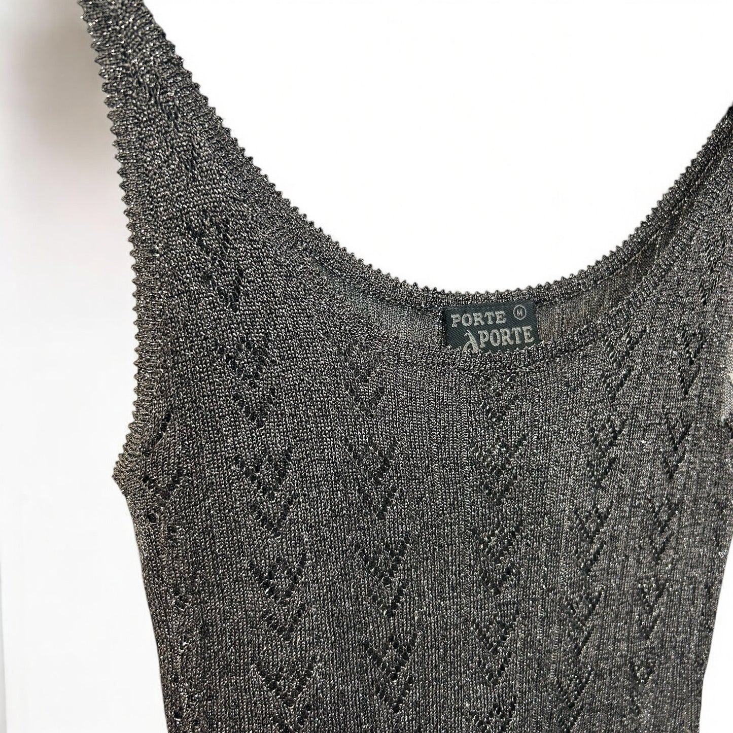 Vintage Metallic knit top