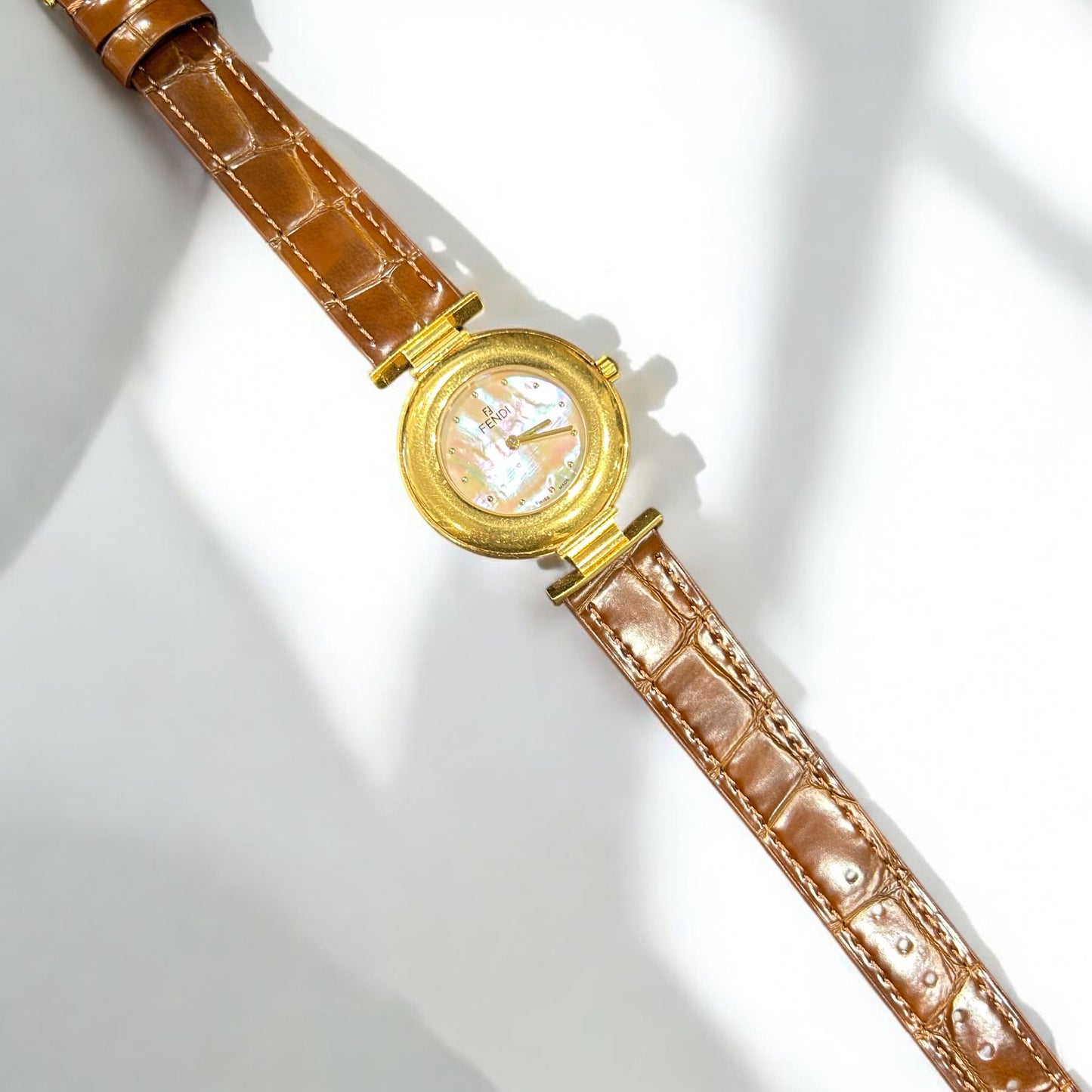 Vintage Fendi Mothet of pearl dial watch