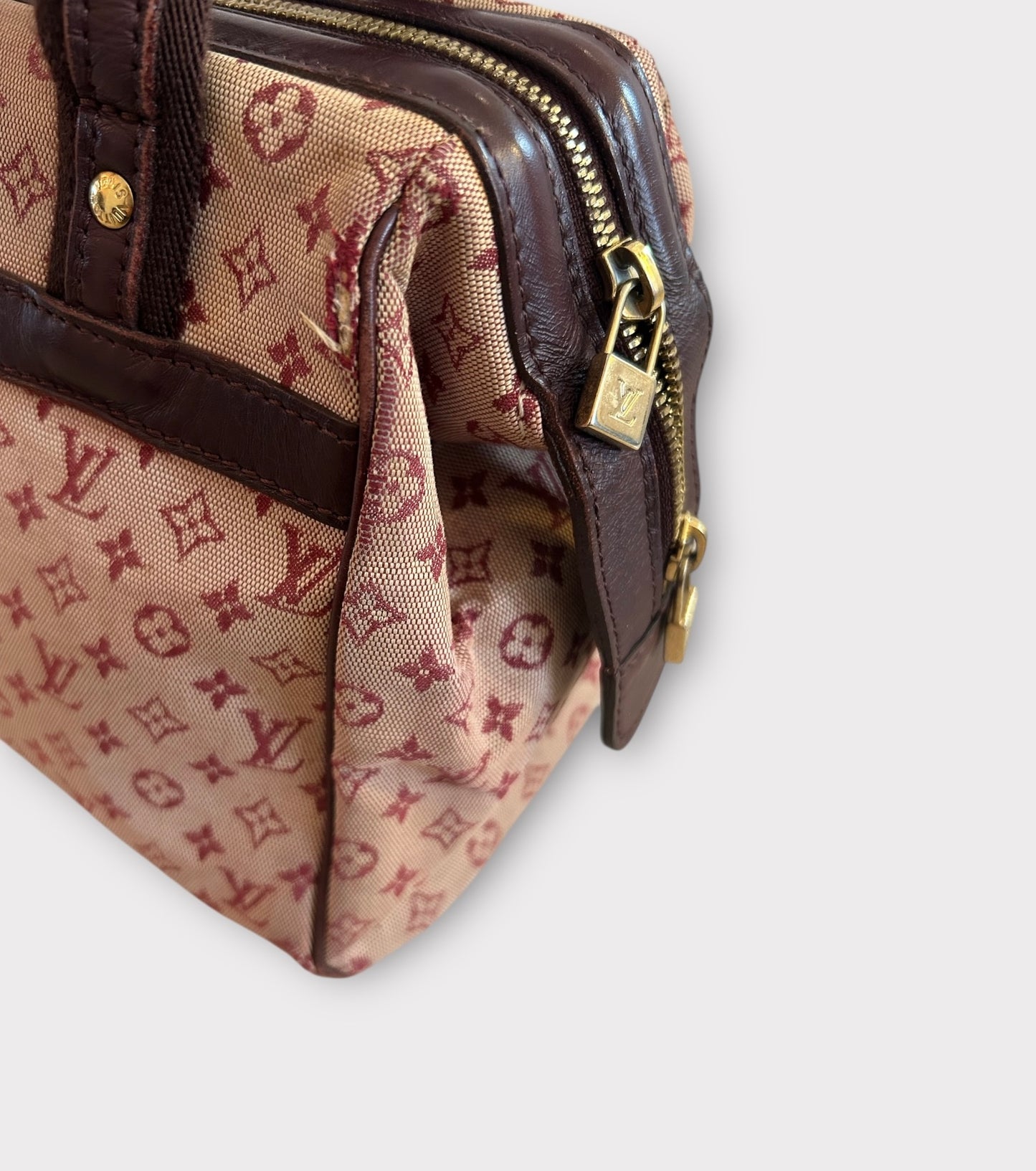 Louis Vuitton Monogram Mini Lin Josephine hand bag