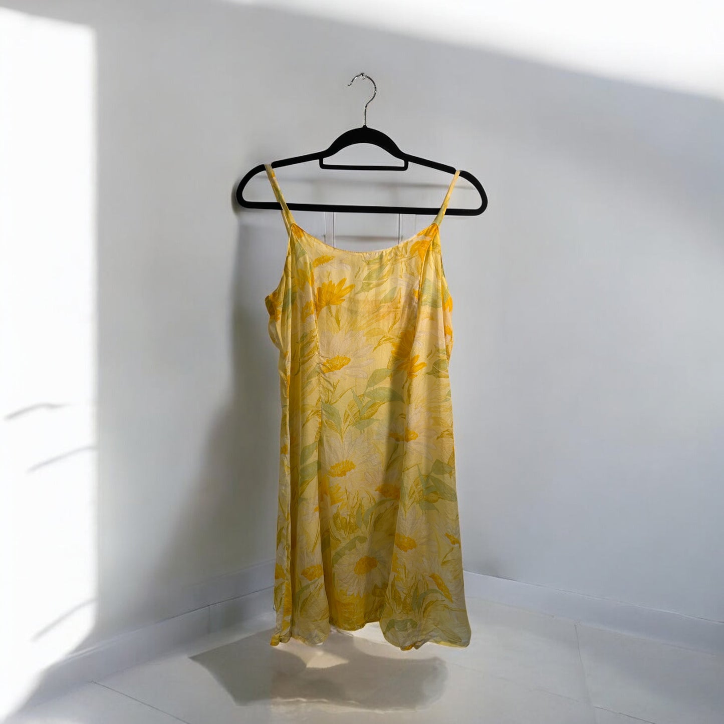 Vintage Silk Floral Mini Dress