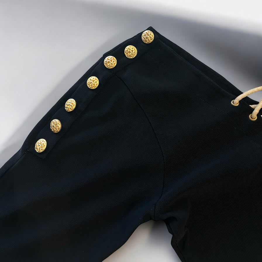80’s gold buttoned bodysuit