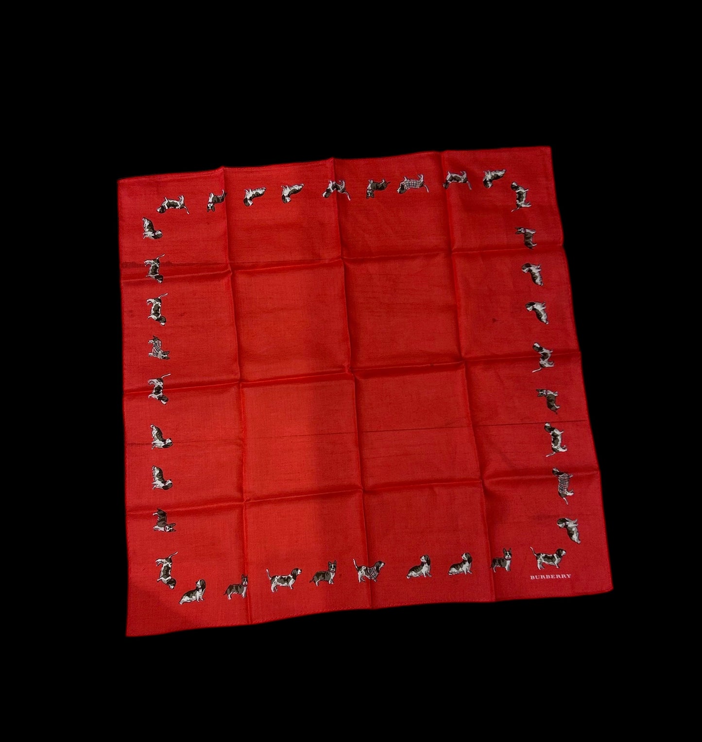 Vintage Burberry Silk Handkerchief