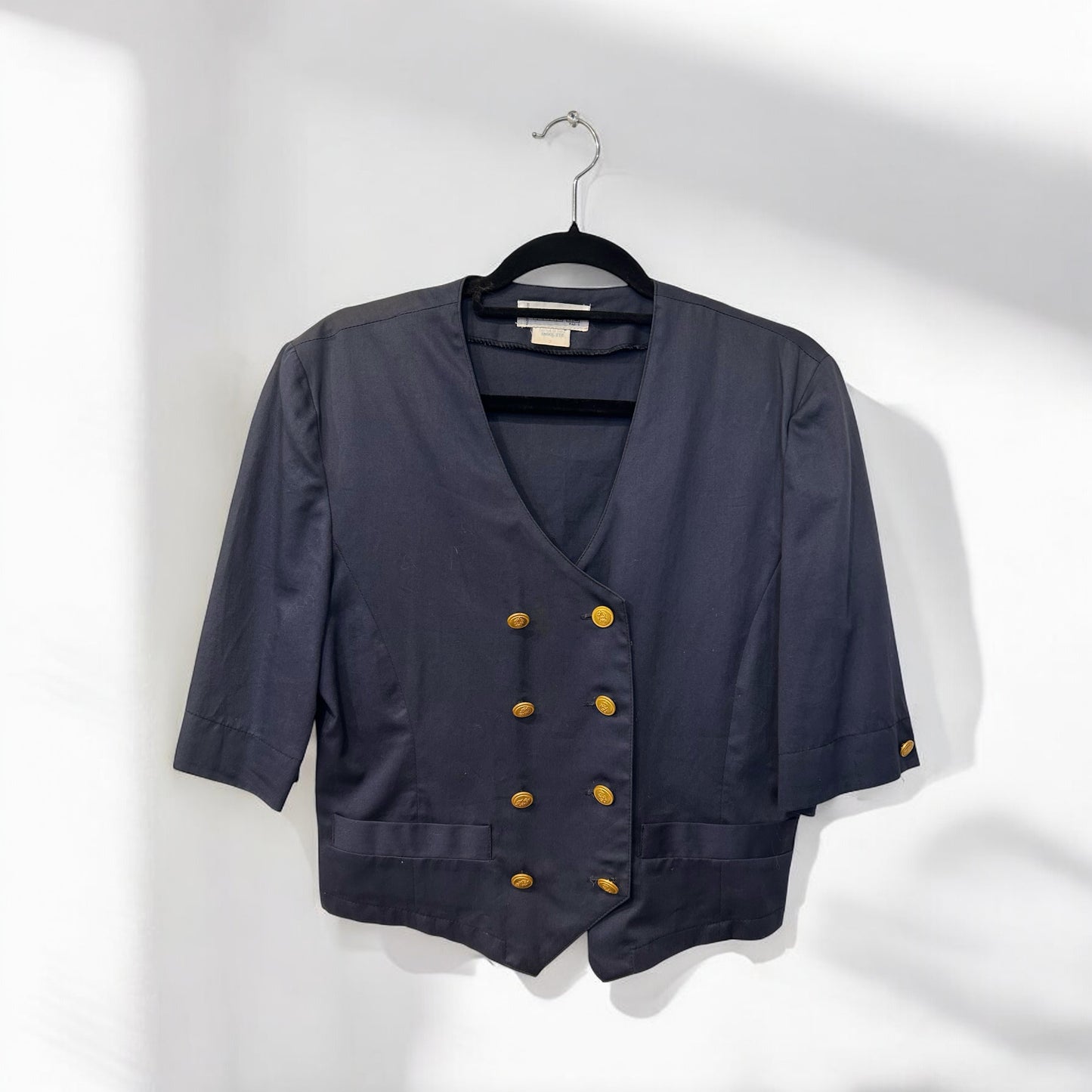 Vintage Navy short blazer