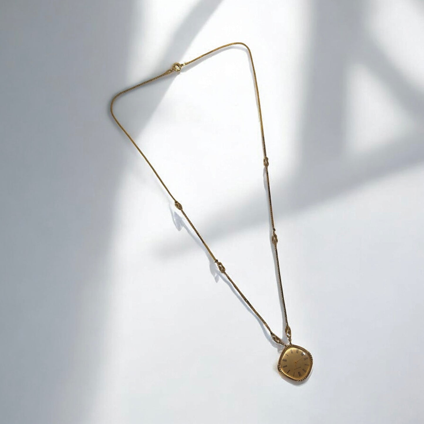 Vintage Sandoz Pendant Watch Necklace