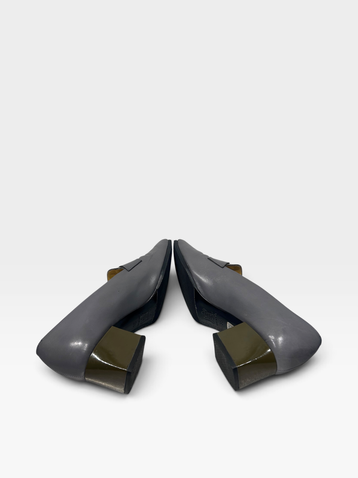 Vintage Fendi FF Heeled Loafers|Early 1990s
