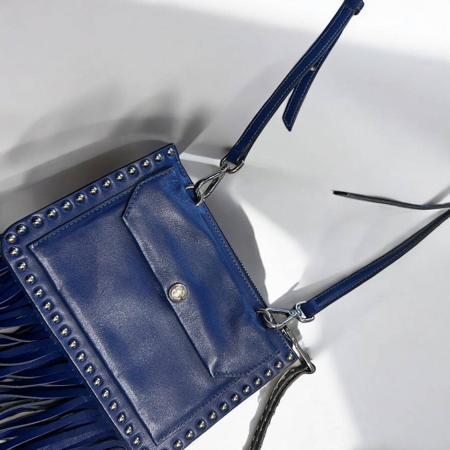 Miu Miu fringe studded crossbody bag