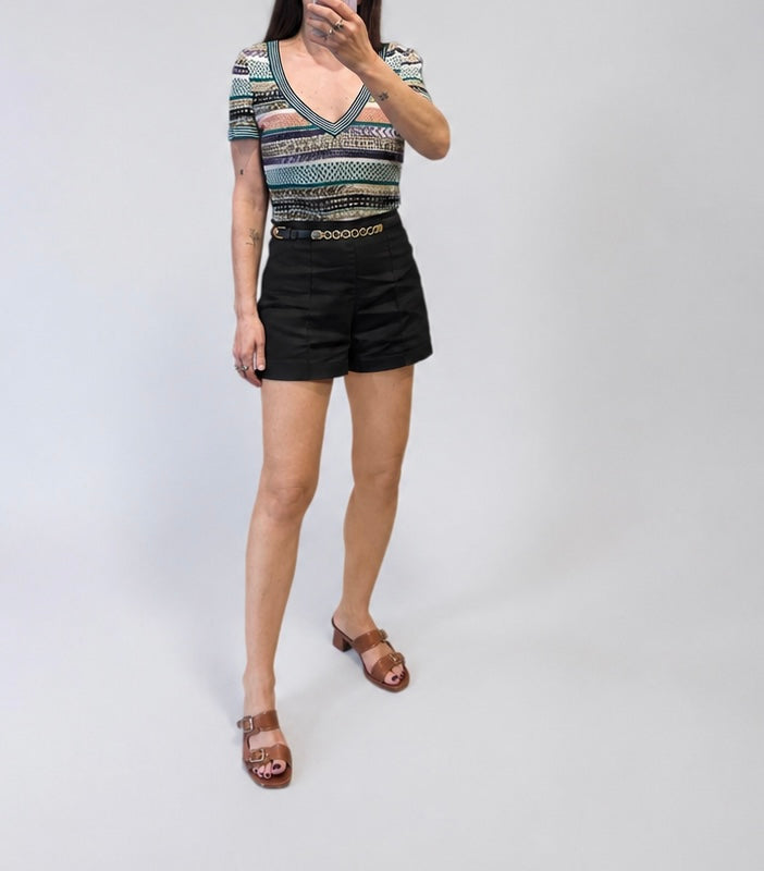 Vintage Missoni Knit V-Neck Top |Early 2000s