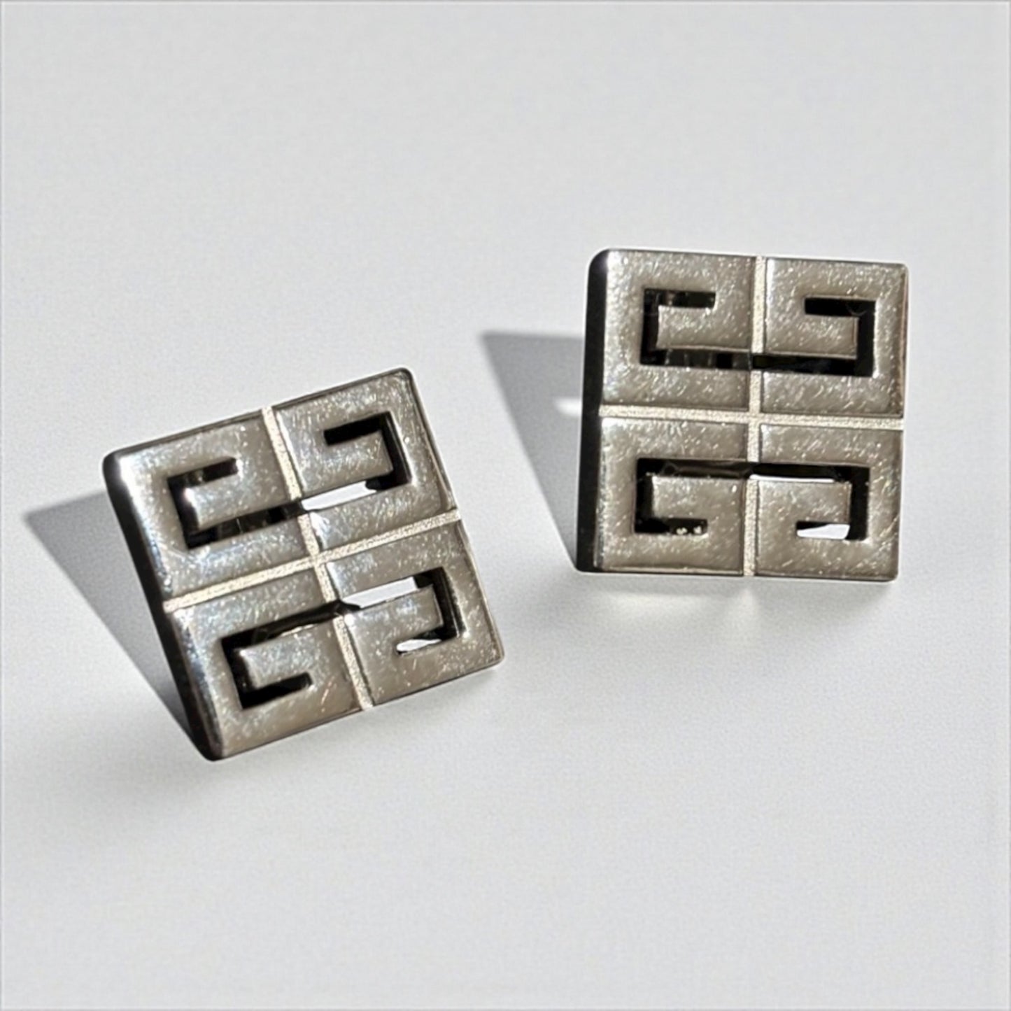 Vintage Givenchy Silver-Tone Clip-On Earrings