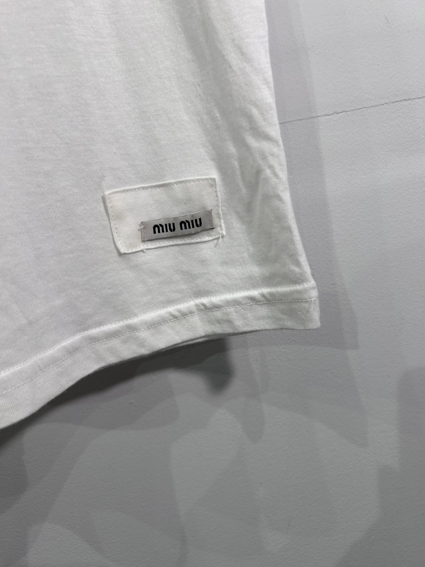 Miu Miu White Logo Patch Tank Top |2009