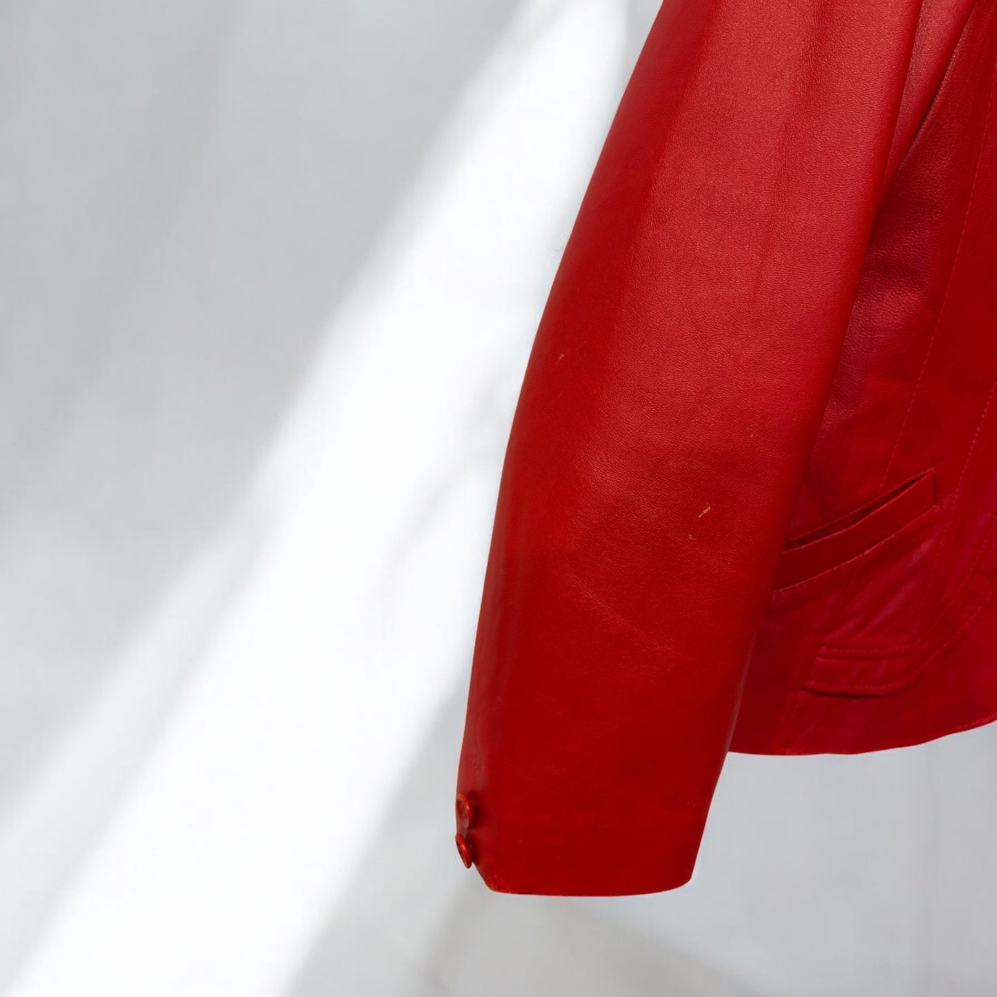 Vintage Red Leather Jacket