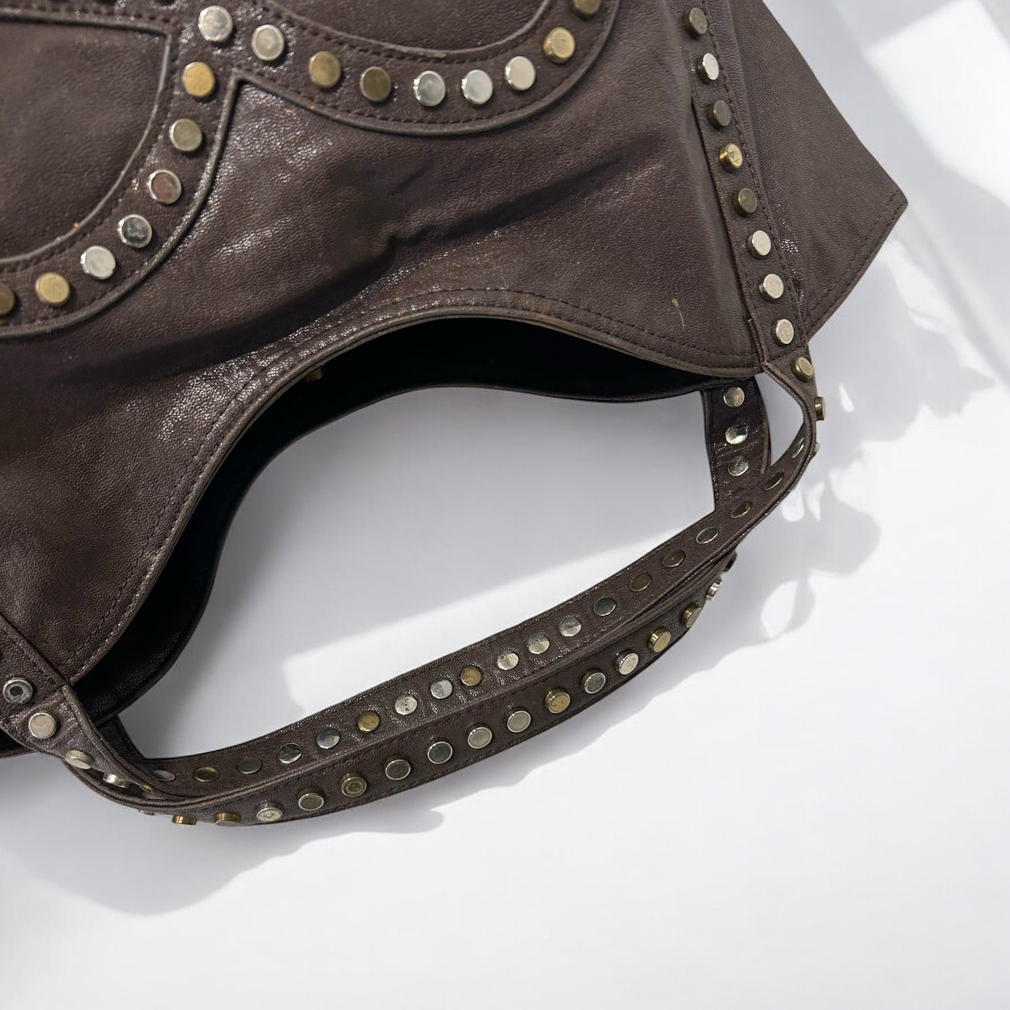 Y2K Faux Leather Hobo Bag