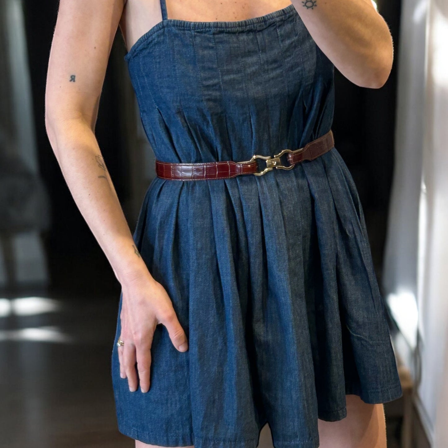 Rouje leather waist belt