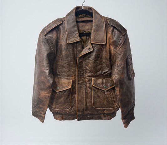 Rare Vintage Leather Jacket by Sub Urban French Mode