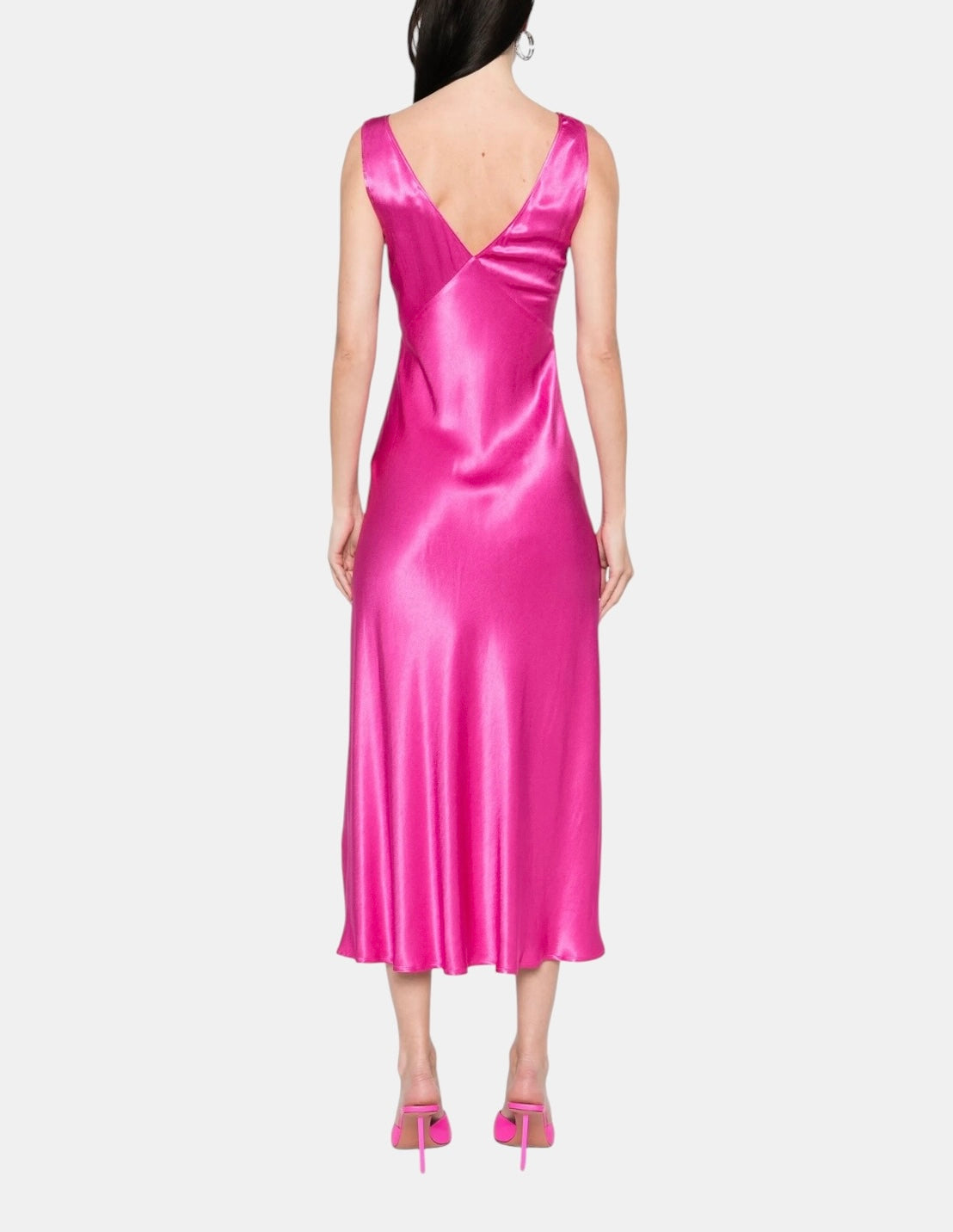 RIXO Fuchsia Midi Dress