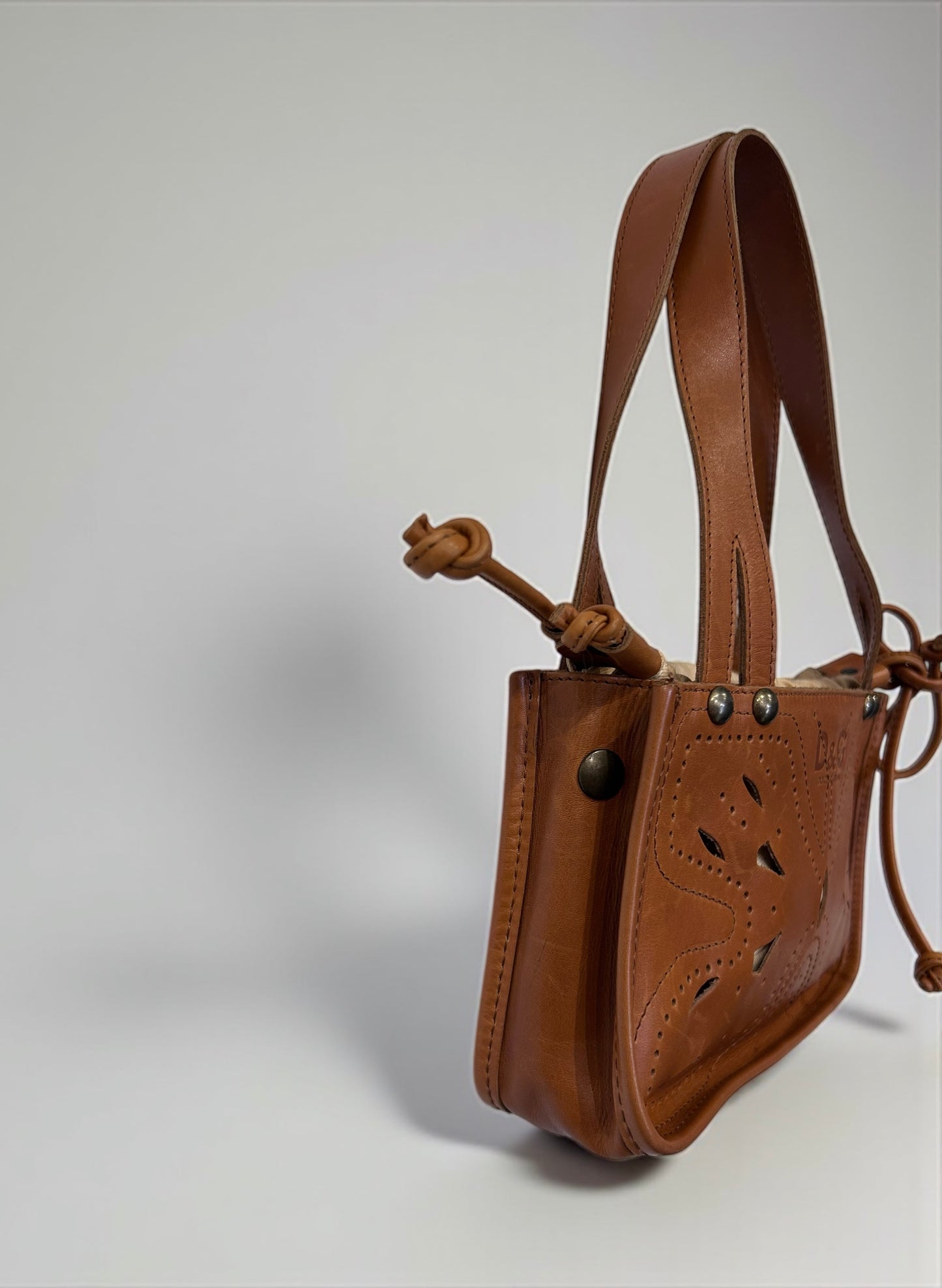 Dolce & Gabbana Vintage Leather Shoulder Bag – Early 2000s