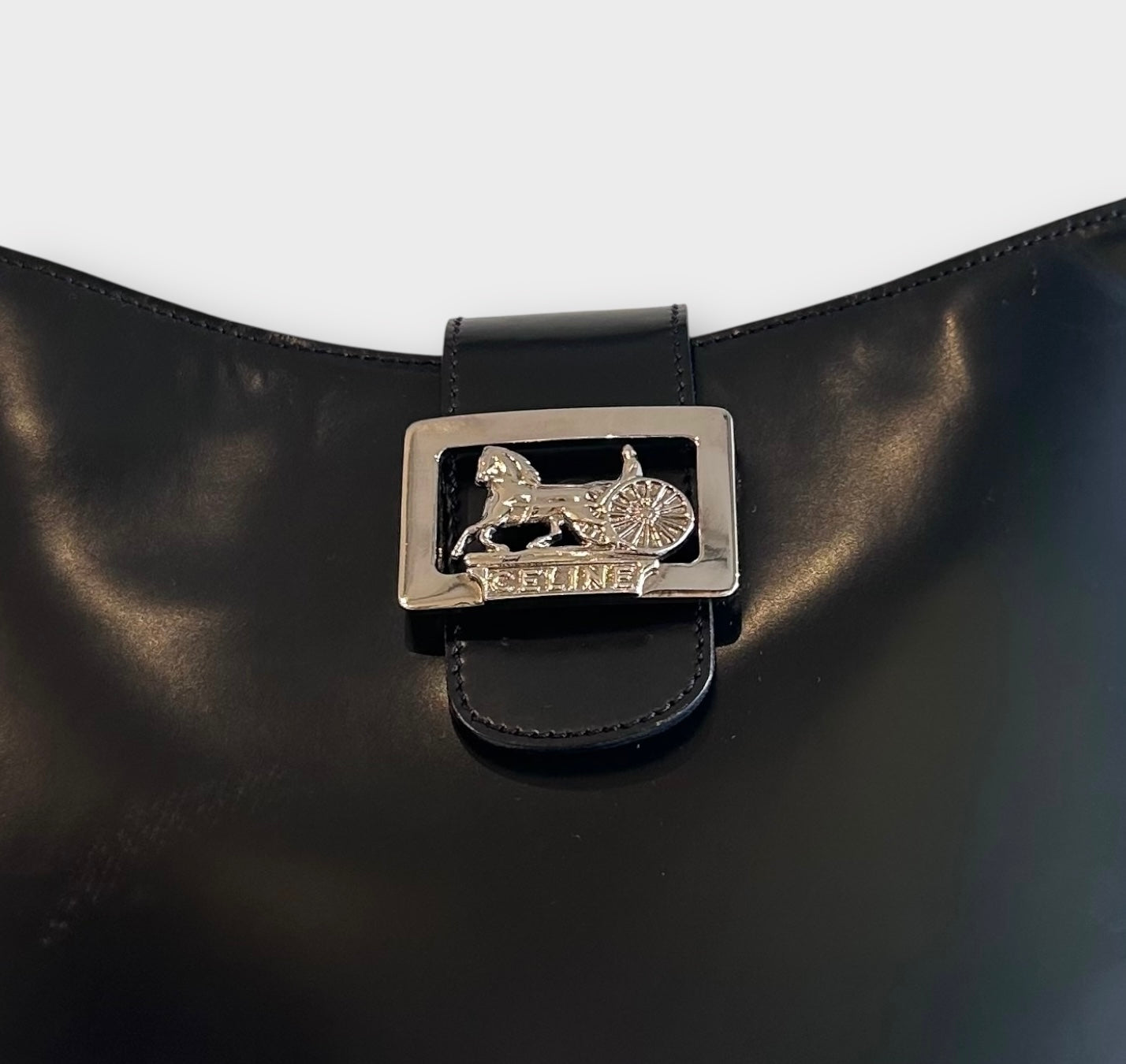 Vintage Rare Celine Horse Carriage Shoulder Bag