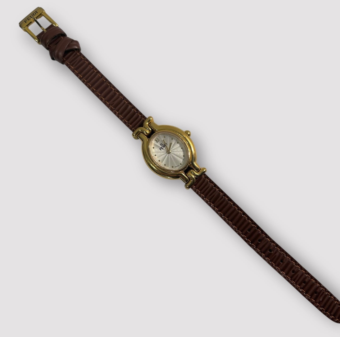 Vintage Fendi Gold Plated Watch with Interchangeable Straps