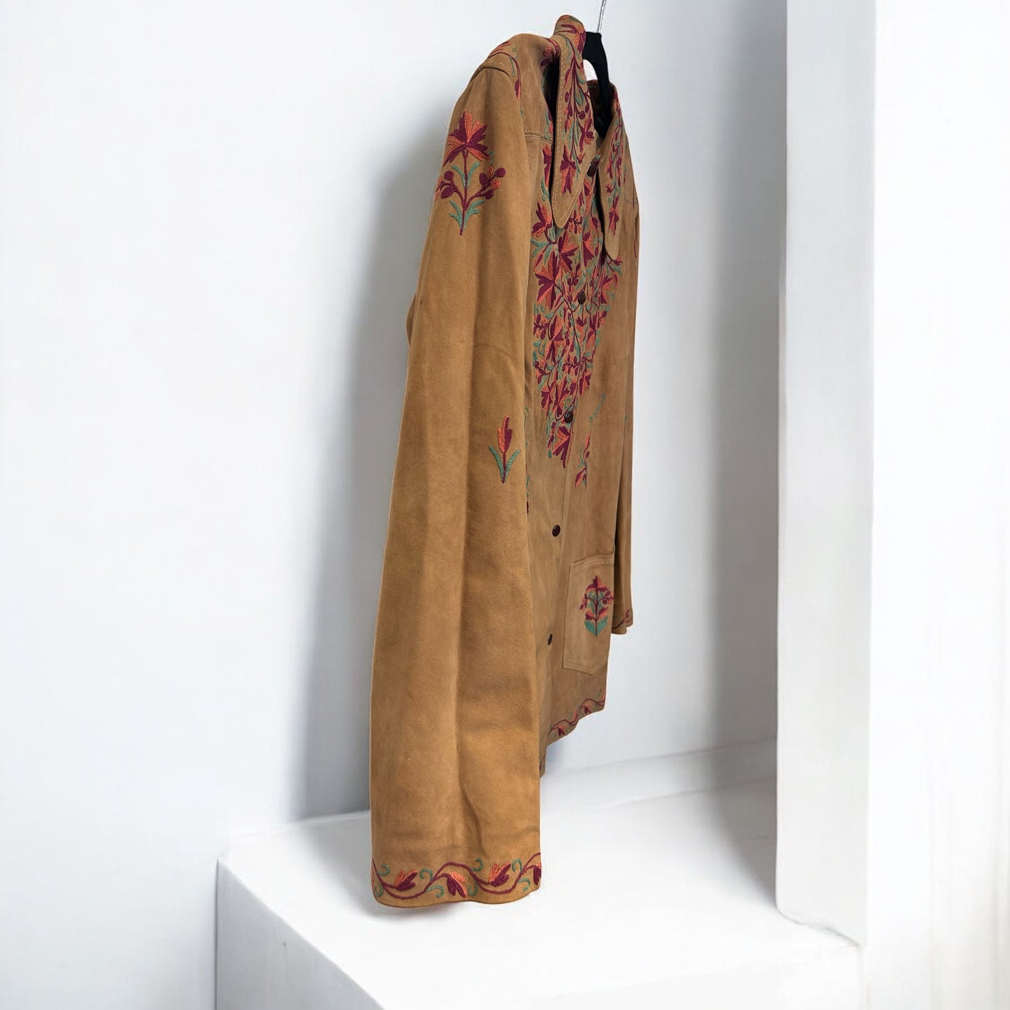 Vintage Embroidered Suede jacket