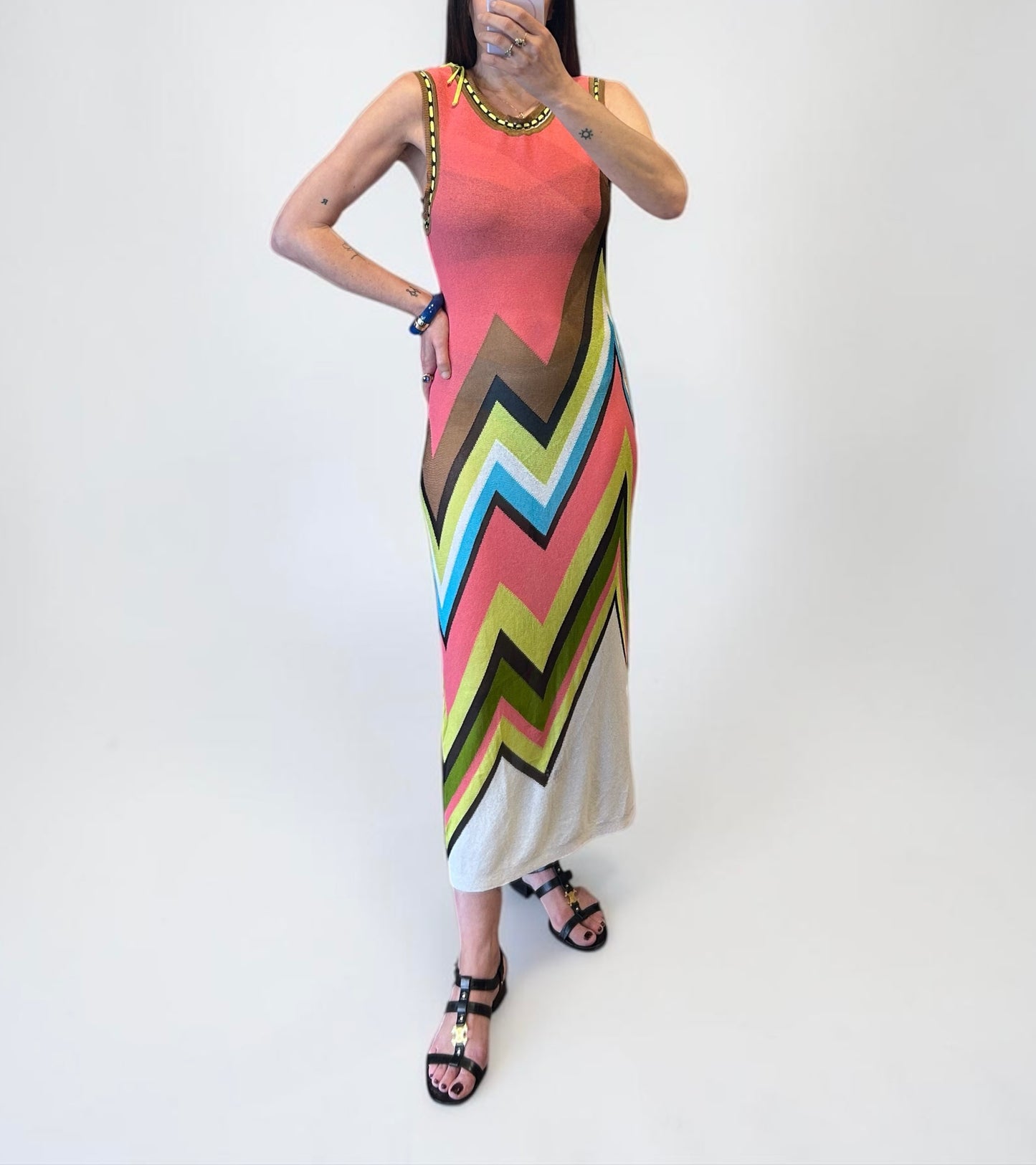 Vintage Missoni Sport knit maxi dress| early 2000s