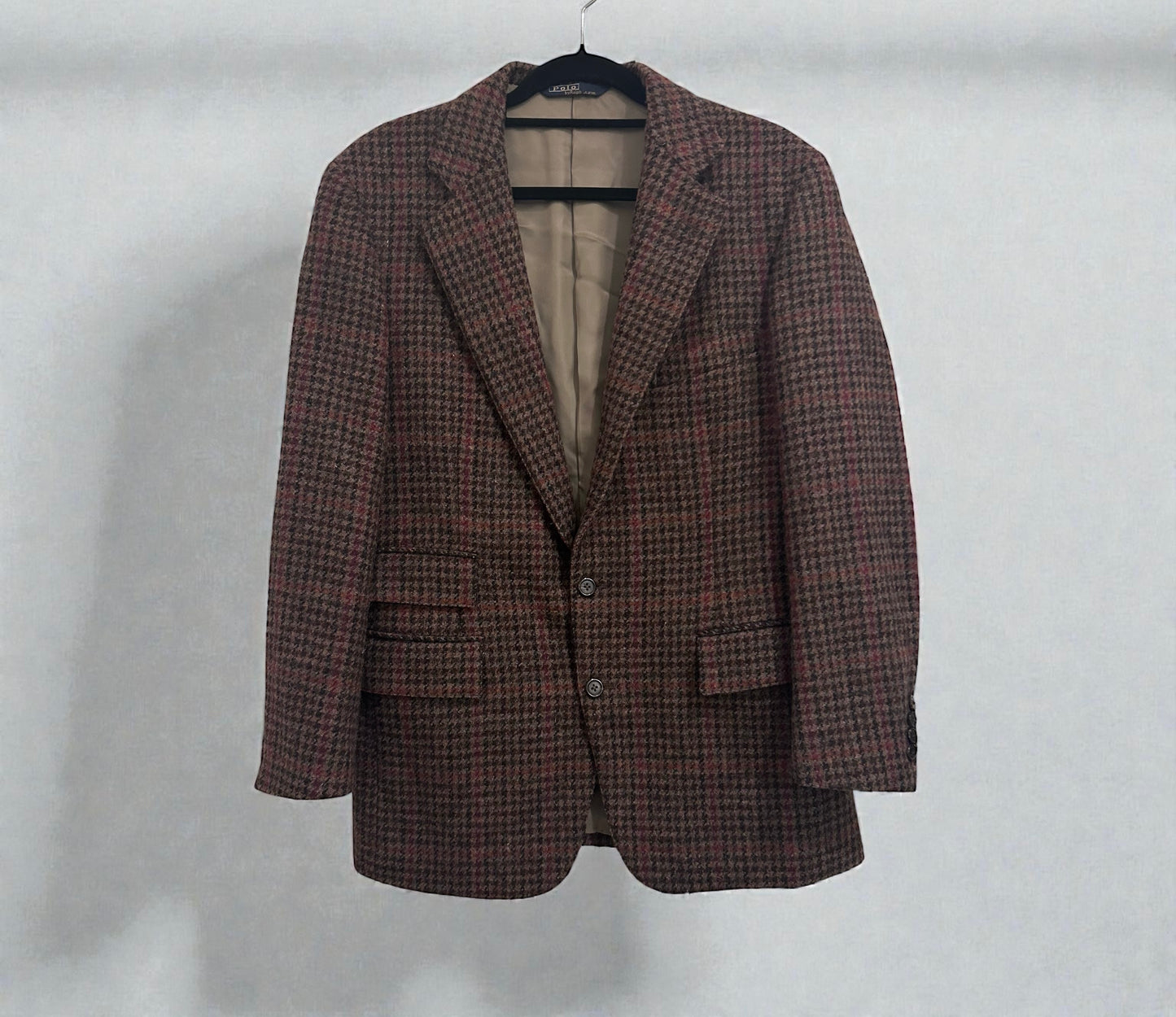 Vintage Polo Ralph Lauren Houndstooth Wool Blazer