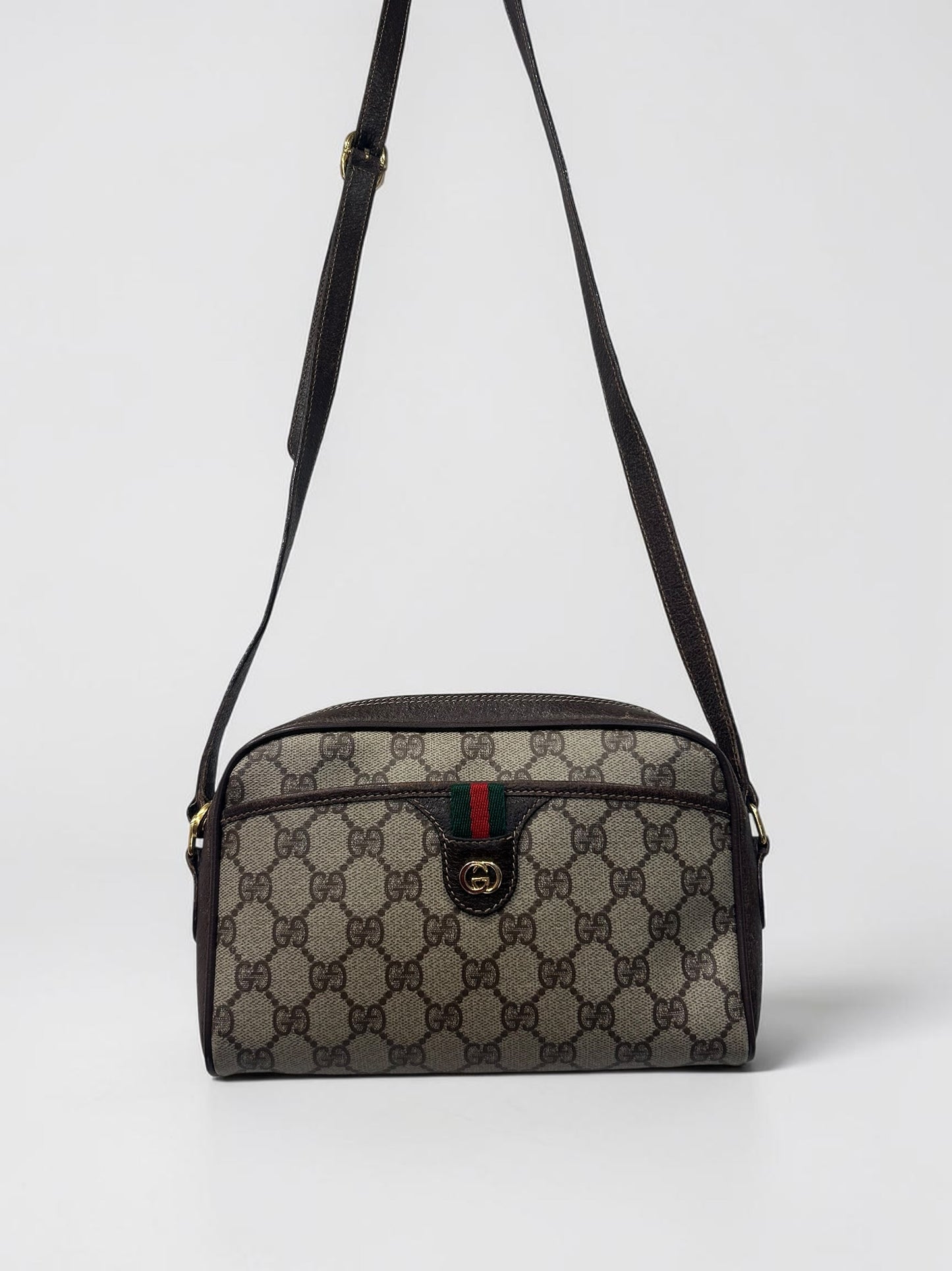 Vintage Gucci GG Supreme Crossbody Bag|Late 80s