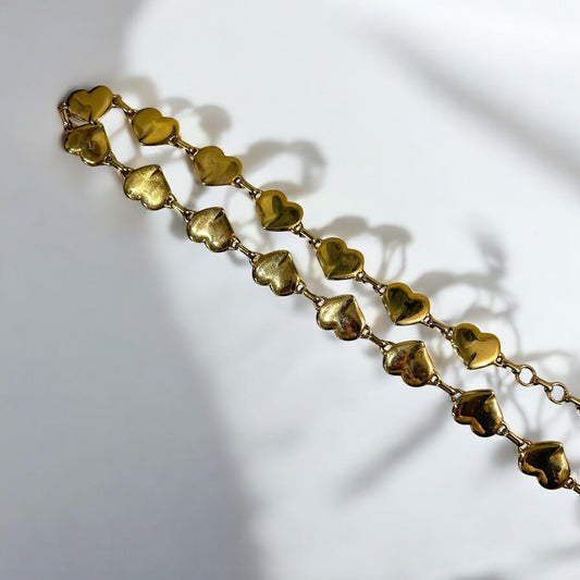 Vintage heart chain belt
