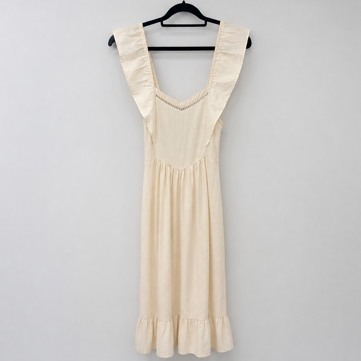Archive Gottex Israel Cotton Ruffle Dress|Circa 1978–1984