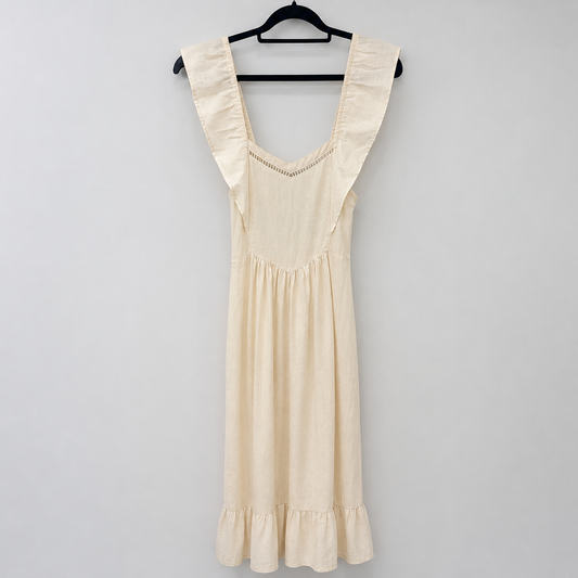 Archive Gottex Israel Cotton Ruffle Dress|Circa 1978–1984