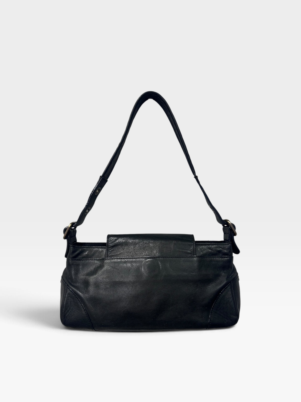 Vintage Chloé Brown Leather Shoulder Bag|1990s