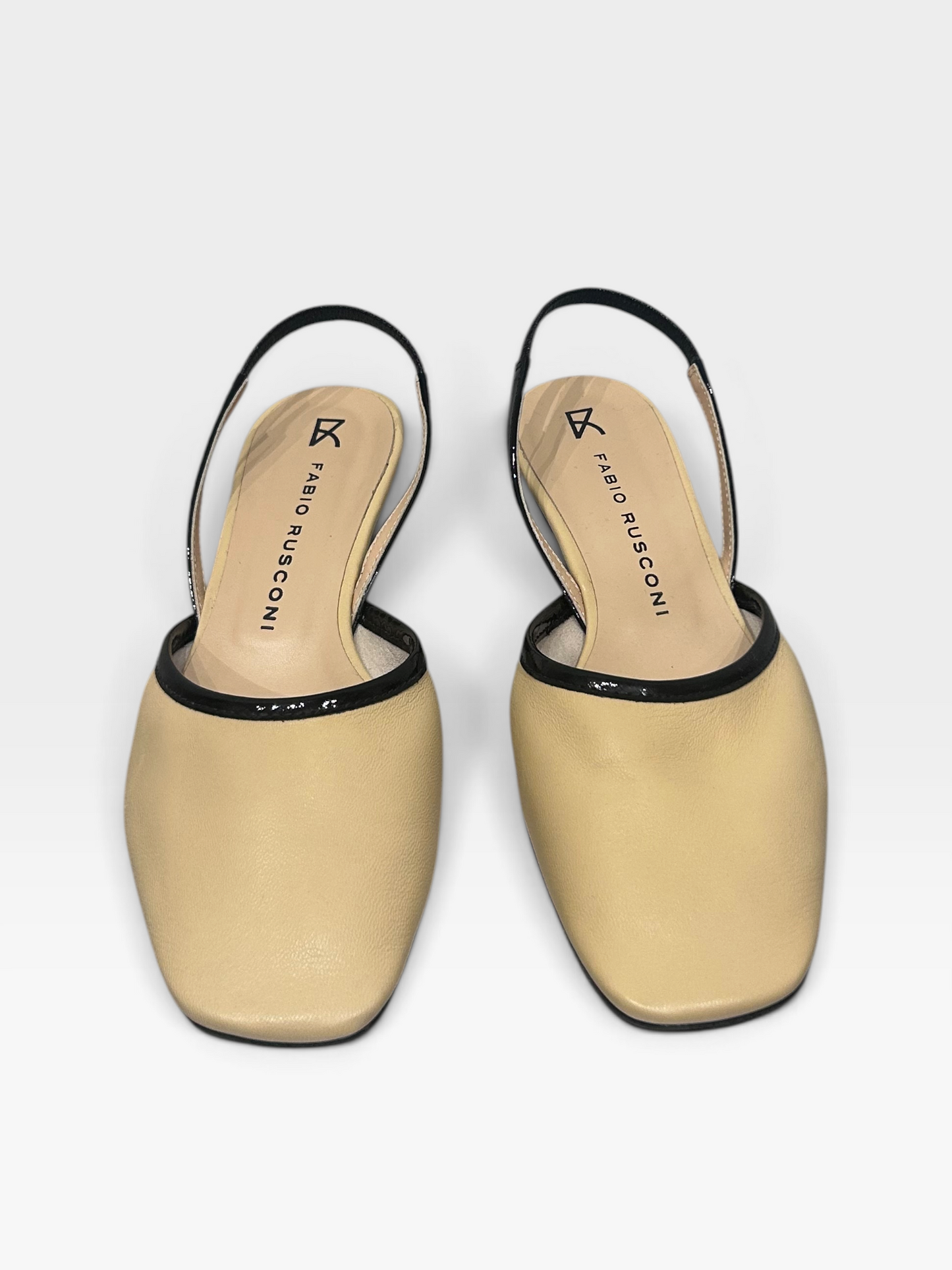Fabio Rusconi Leather Slingback Kitten Heels