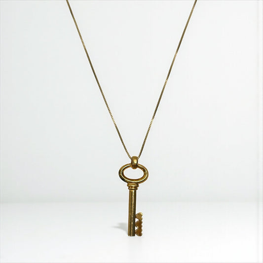 Vintage Key Pendant Necklace