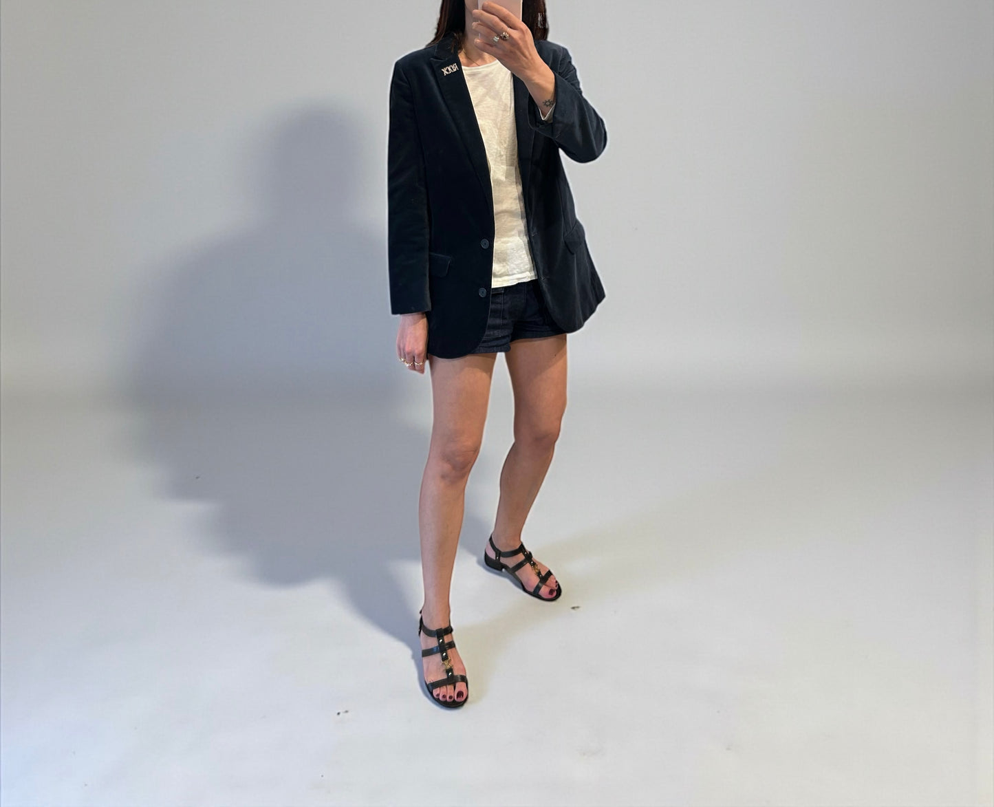 Zadig & Voltaire Navy Velvet Blazer