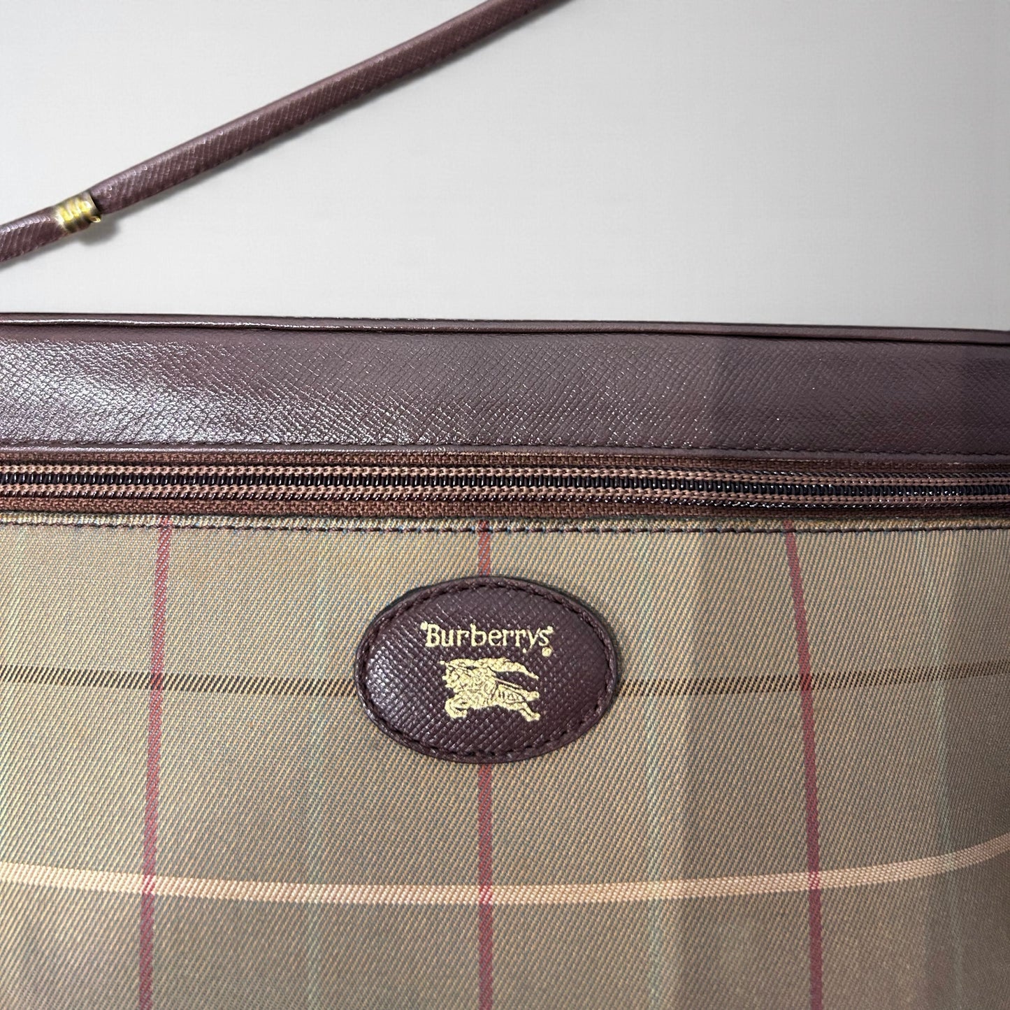 Vintage Burberry Check Crossbody Bag