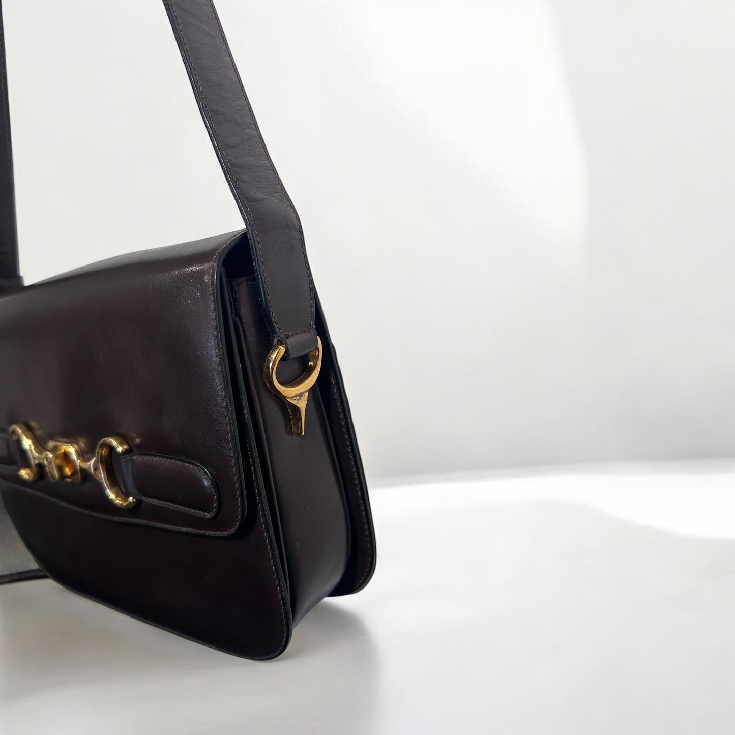 Vintage Celine Chocolate Brown Shoulder Bag – 1990s