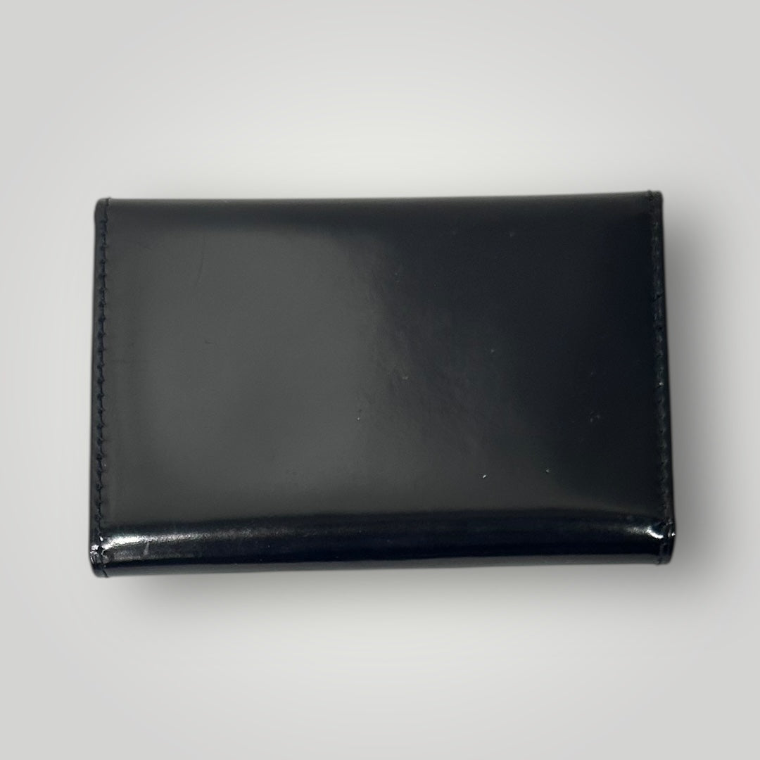 Vintage Celine Black Patent Leather Key & Card Holder