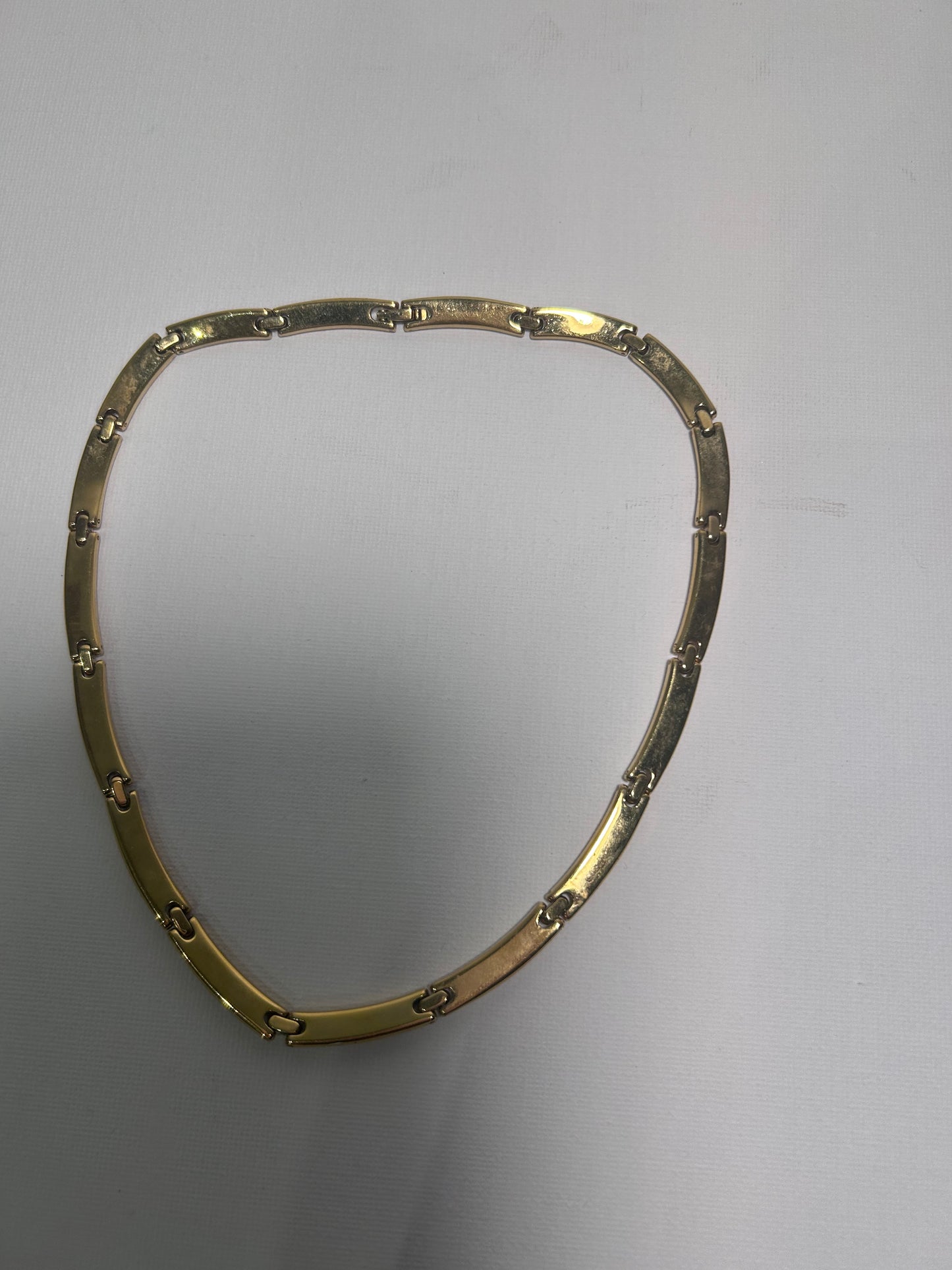 Vintage Two-Tone Cable Link Necklace