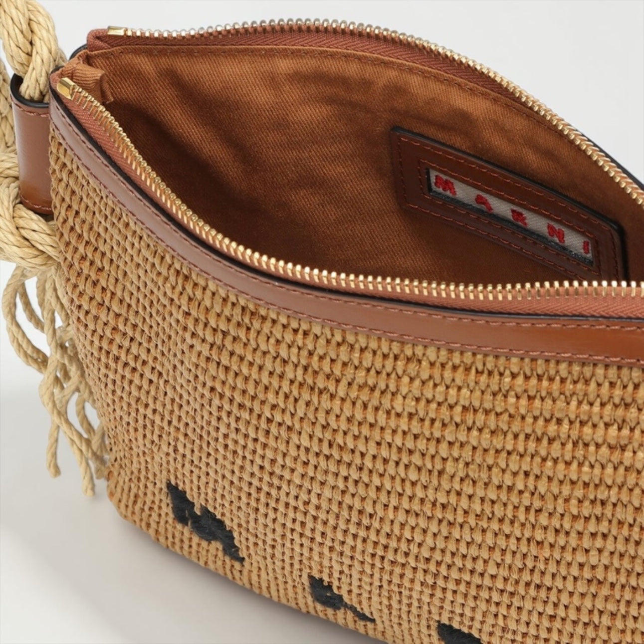Marni Raffia Rope Crossbody Bag