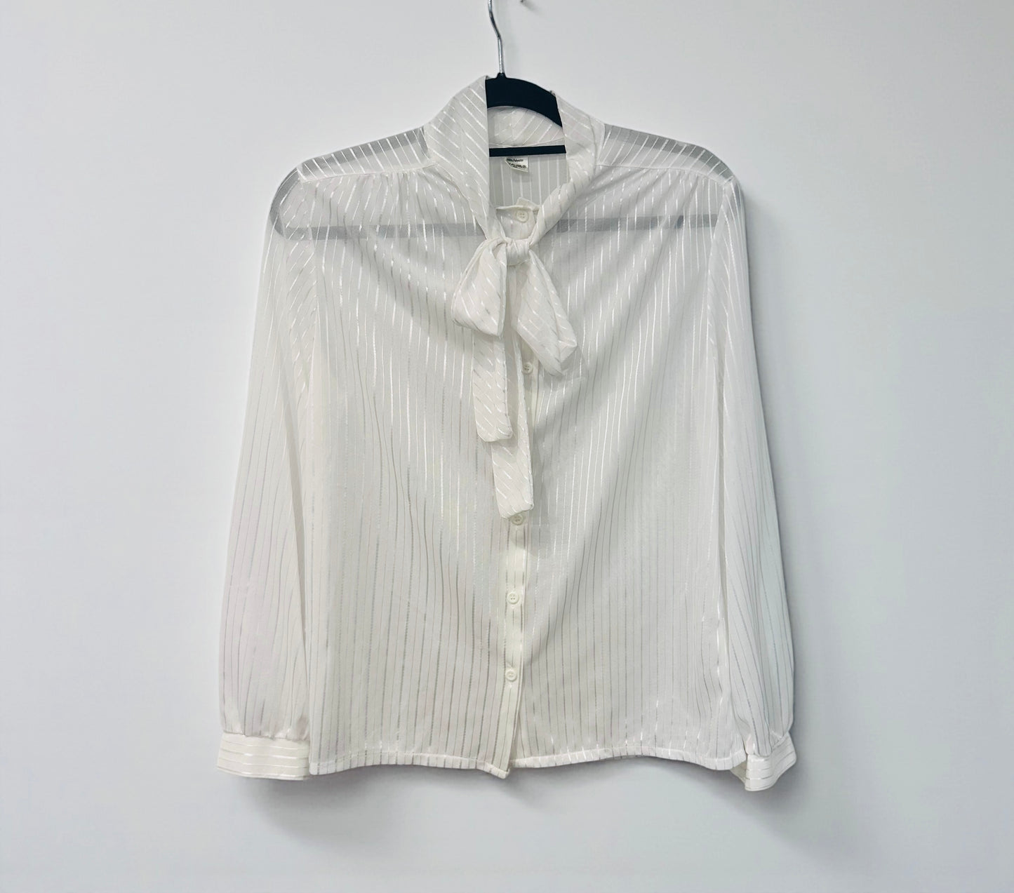 Vintage Sheer White Blouse