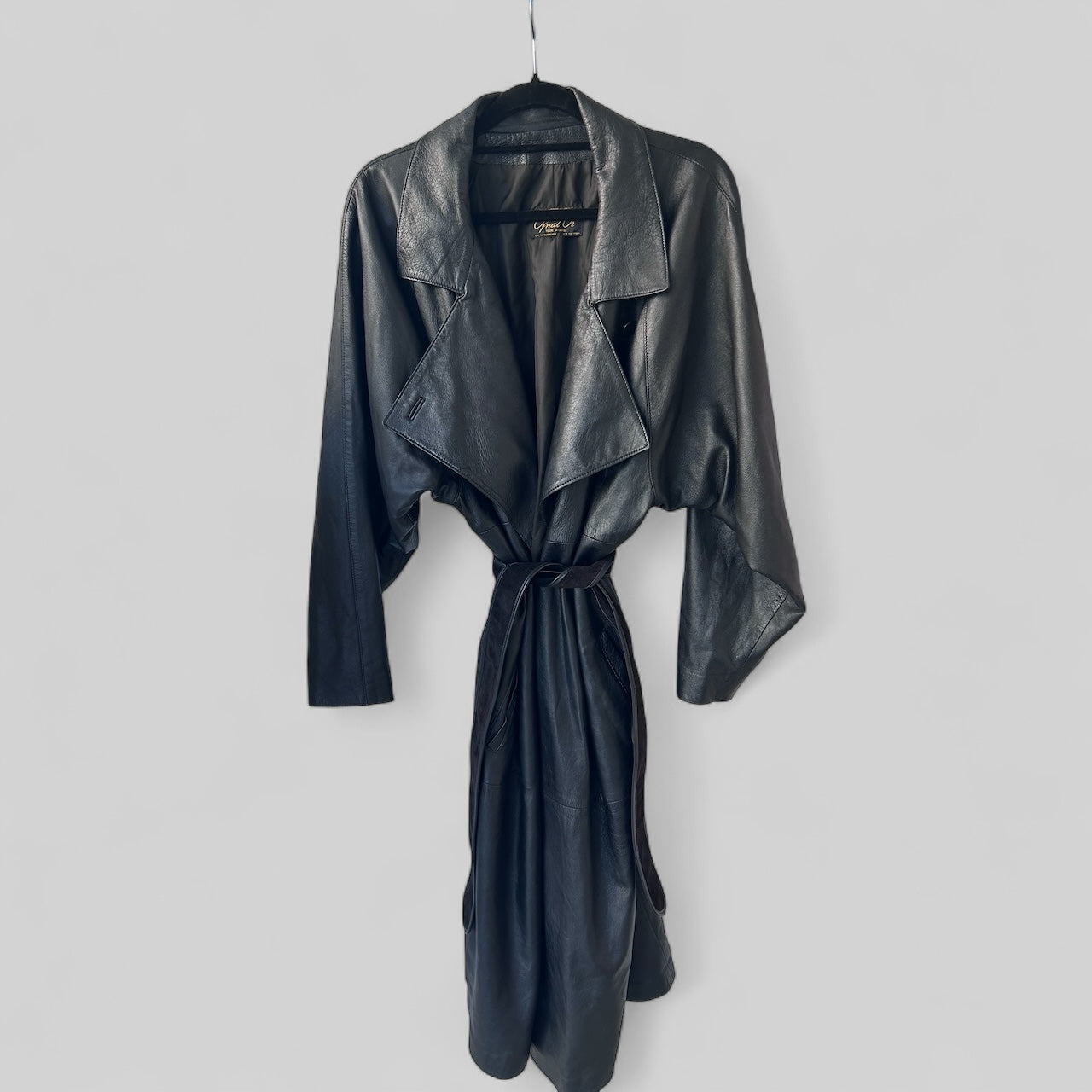 Vintage Ofnat Or Leather Trench Coat