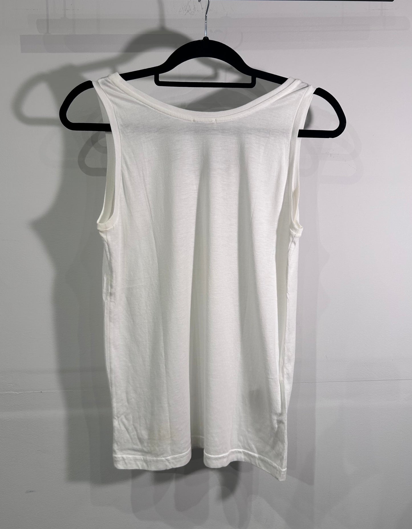 Miu Miu White Logo Patch Tank Top |2009