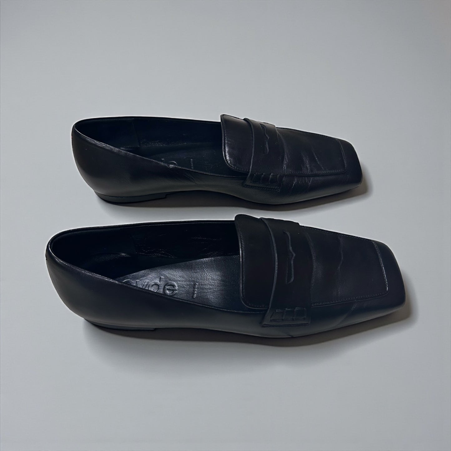 Aeyde Black Leather Loafers