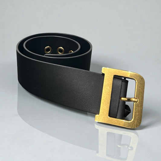 Vintage Christian Dior Wide Leather Belt