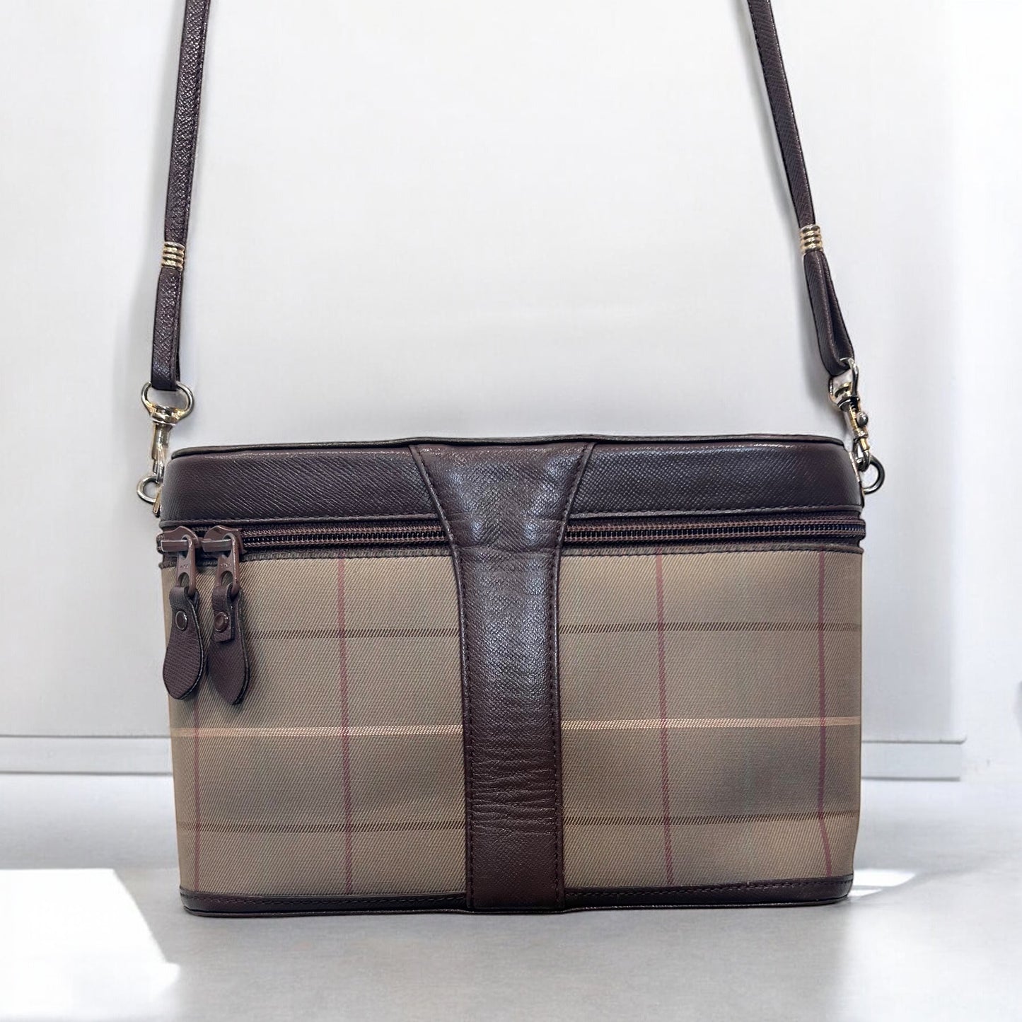 Vintage Burberry Check Crossbody Bag