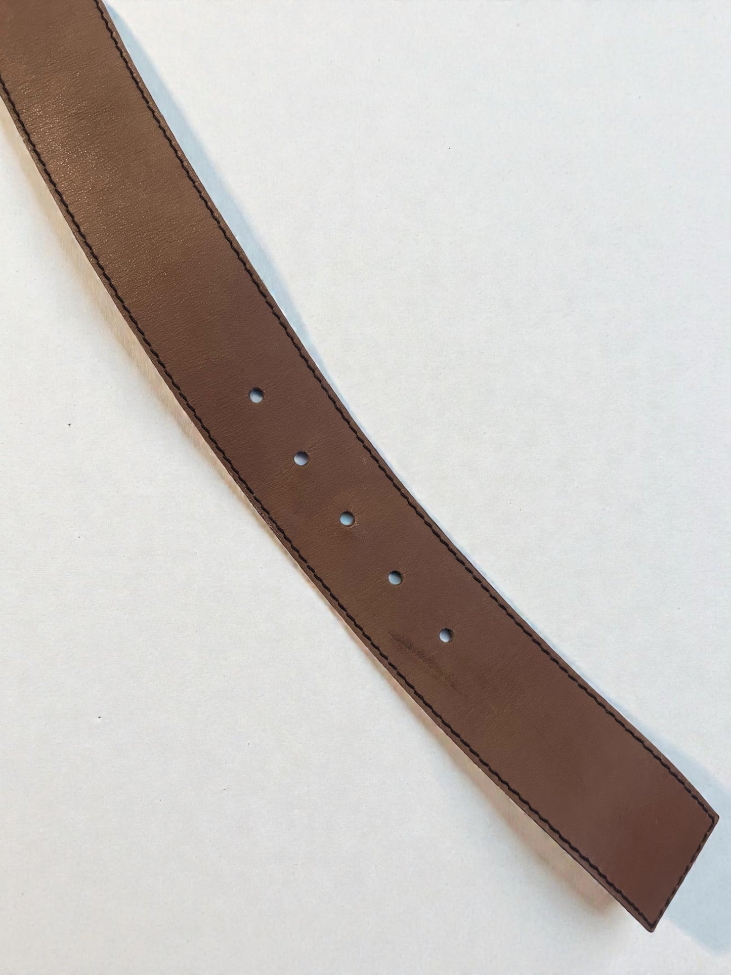 Miu Miu Vintage Brown Leather Belt | Early 2000s