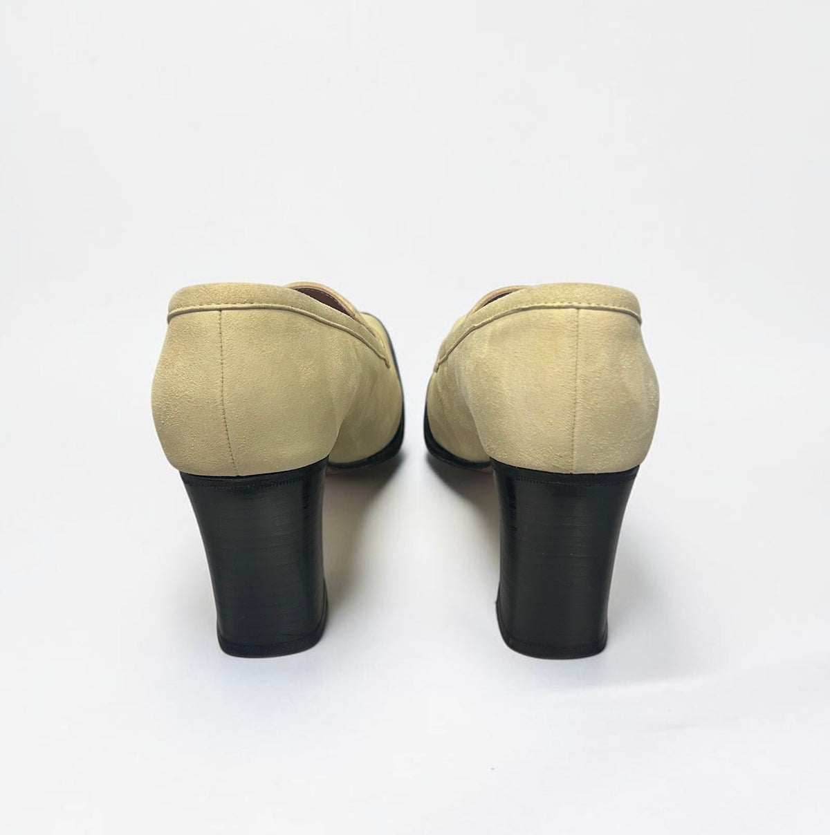 Vintage Hermès Suede Loafer Pumps with H Buckle | Early 2000s