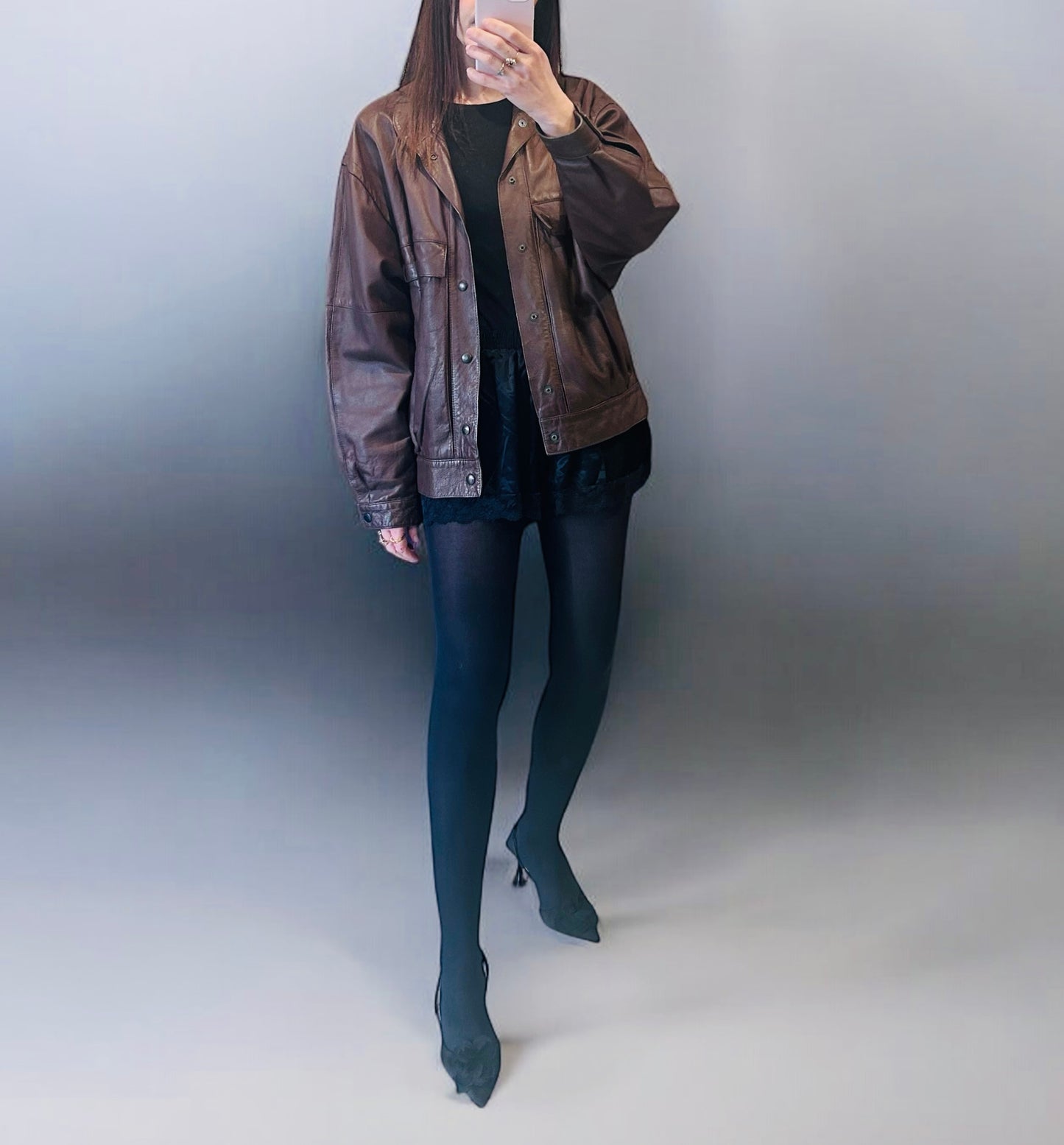 Beged-Or Brown Leather Jacket |1980