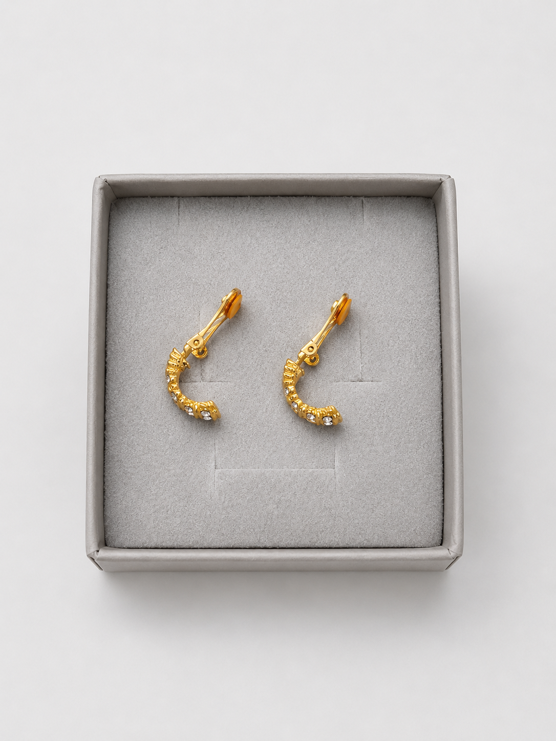 Vintage Crystal Clip-On Earrings | Late 1990s